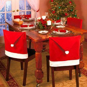 4 Pcs Festive Chair Cover Set - Add a Festive Touch to Your Dining Table!